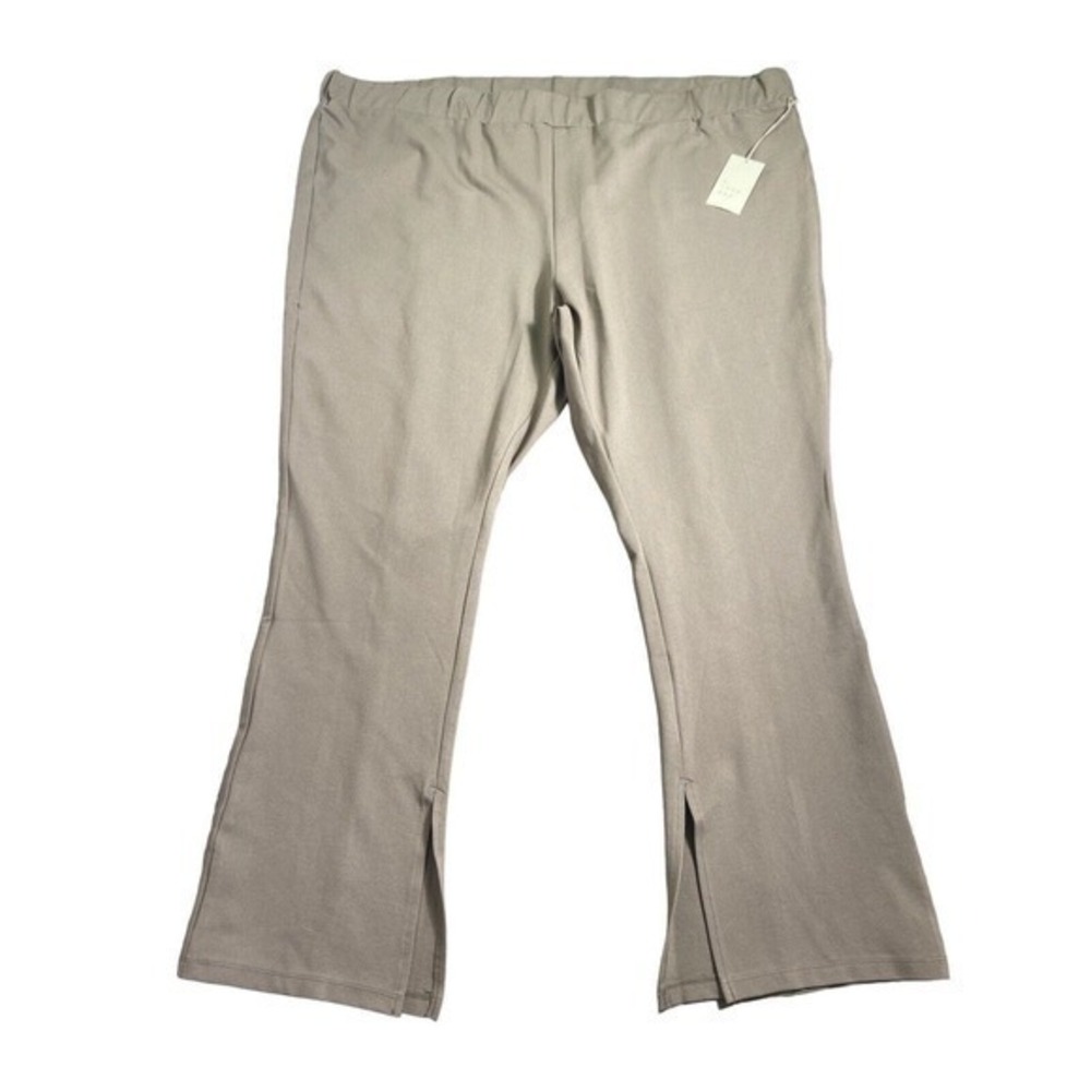 A NEW DAY Elastic Waist Pull On‎ Stretch Brown Dress Pants Women Size 4X ￼NWT